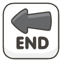 End Arrow B Element from Emojis - Kawaii Set