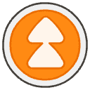 Fast Up Button Element from Emojis - Kawaii Set