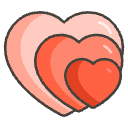 Growing Heart Element from Emojis - Kawaii Set