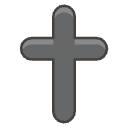 Latin Cross A Element from Emojis - Kawaii Set