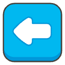Left Arrow Element from Emojis - Kawaii Set