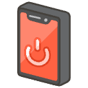 Mobile Phone Off B Element from Emojis - Kawaii Set