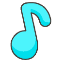 Musical Note B Element from Emojis - Kawaii Set