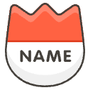 Name Badge B Element from Emojis - Kawaii Set