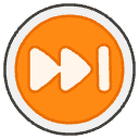 Next Track Button Element from Emojis - Kawaii Set