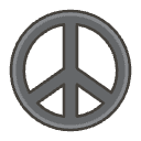 Peace Symbol A Element from Emojis - Kawaii Set