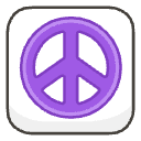 Peace Symbol B Element from Emojis - Kawaii Set