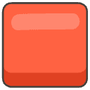 Red Square Element from Emojis - Kawaii Set