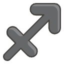 Sagittarius A Element from Emojis - Kawaii Set