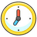 Seven O Clock Element from Emojis - Kawaii Set