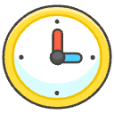 Three O Clock Element from Emojis - Kawaii Set