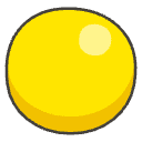 Yellow Circle Element from Emojis - Kawaii Set