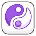 Yin Yang B Element from Emojis - Kawaii Set