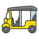 Auto Rickshaw Element from Emojis - Kawaii Set
