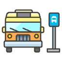 Bus Stop A Element from Emojis - Kawaii Set
