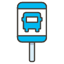 Bus Stop C Element from Emojis - Kawaii Set