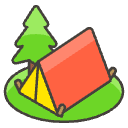 Camping A Element from Emojis - Kawaii Set