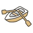 Canoe A Element from Emojis - Kawaii Set