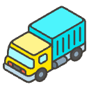 Delivery Truck A Element from Emojis - Kawaii Set