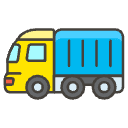 Delivery Truck B Element from Emojis - Kawaii Set