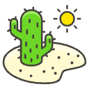 Desert Element from Emojis - Kawaii Set