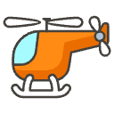 Helicopter B Element from Emojis - Kawaii Set