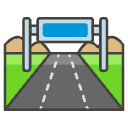 Motorway Element from Emojis - Kawaii Set