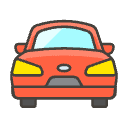 Oncoming Automobile Element from Emojis - Kawaii Set