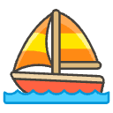 Sailboat C Element from Emojis - Kawaii Set