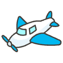 Small Airplane Element from Emojis - Kawaii Set