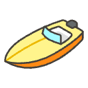 Speedboat B Element from Emojis - Kawaii Set