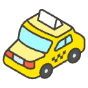 Taxi A Element from Emojis - Kawaii Set