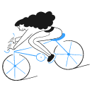 Bike To Work 2 illustration - Free transparent PNG, SVG. No Sign up needed.
