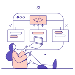 Modular Coding Application illustration - Free transparent PNG, SVG. No sign up needed.
