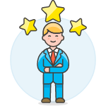 Three Star Employee 1 illustration - Free transparent PNG, SVG. No Sign up needed.