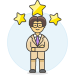 Three Star Employee 4 illustration - Free transparent PNG, SVG. No Sign up needed.