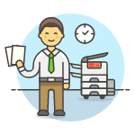 Photocopy Employee 5 illustration - Free transparent PNG, SVG. No Sign up needed.