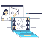 Online Learning illustration - Free transparent PNG, SVG. No sign up needed.