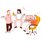 Office Chat illustration - Free transparent PNG, SVG. No sign up needed.