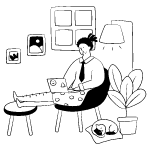Work From Home 1 illustration - Free transparent PNG, SVG. No sign up needed.