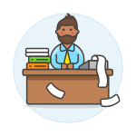 Accountant Sit 1 3 illustration - Free transparent PNG, SVG. No sign up needed.