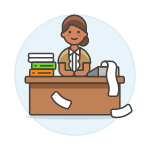 Accountant Sit 1 4 illustration - Free transparent PNG, SVG. No sign up needed.