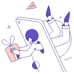 Gifting Online Gifting illustration - Free transparent PNG, SVG. No sign up needed.