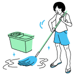 Clean Up illustration - Free transparent PNG, SVG. No Sign up needed.