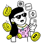 Woman In Crypto illustration - Free transparent PNG, SVG. No Sign up needed.