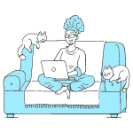 Working From Home illustration - Free transparent PNG, SVG. No Sign up needed.