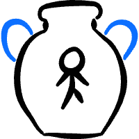 History Urn Vase Icon from Freehand Duotone Set | Free Download as SVG Vector and Transparent PNG | Streamline icons