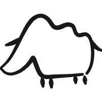 Primitive Symbols Bull Icon from Freehand Duotone Set | Free Download as SVG Vector and Transparent PNG | Streamline icons