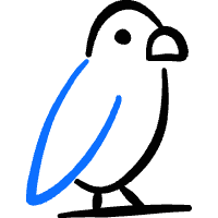 Bird Parrot Icon from Freehand Duotone Set | Free Download as SVG Vector and Transparent PNG | Streamline icons