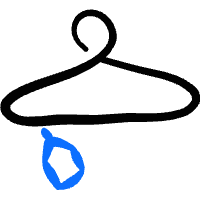 Products Cloth Hanger Tag Icon from Freehand Duotone Set | Free Download as SVG Vector and Transparent PNG | Streamline icons